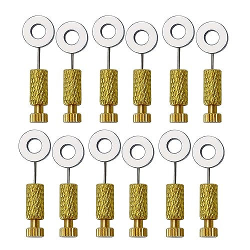 12Pcs DIY Leather Located Needles Tools,Position Leather Edges Lock Needle Locking Pin Leathercraft Fixed Suture Handcraft Tools for Fixing The Leather During Auxiliary Stitching