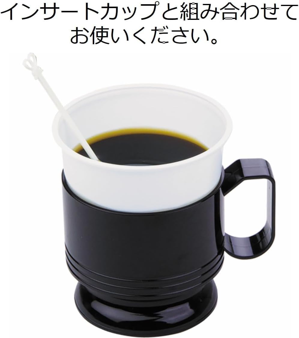 Amazon.co.jp: 日本デキシー インサートカップホルダー F型 ブラック 5 