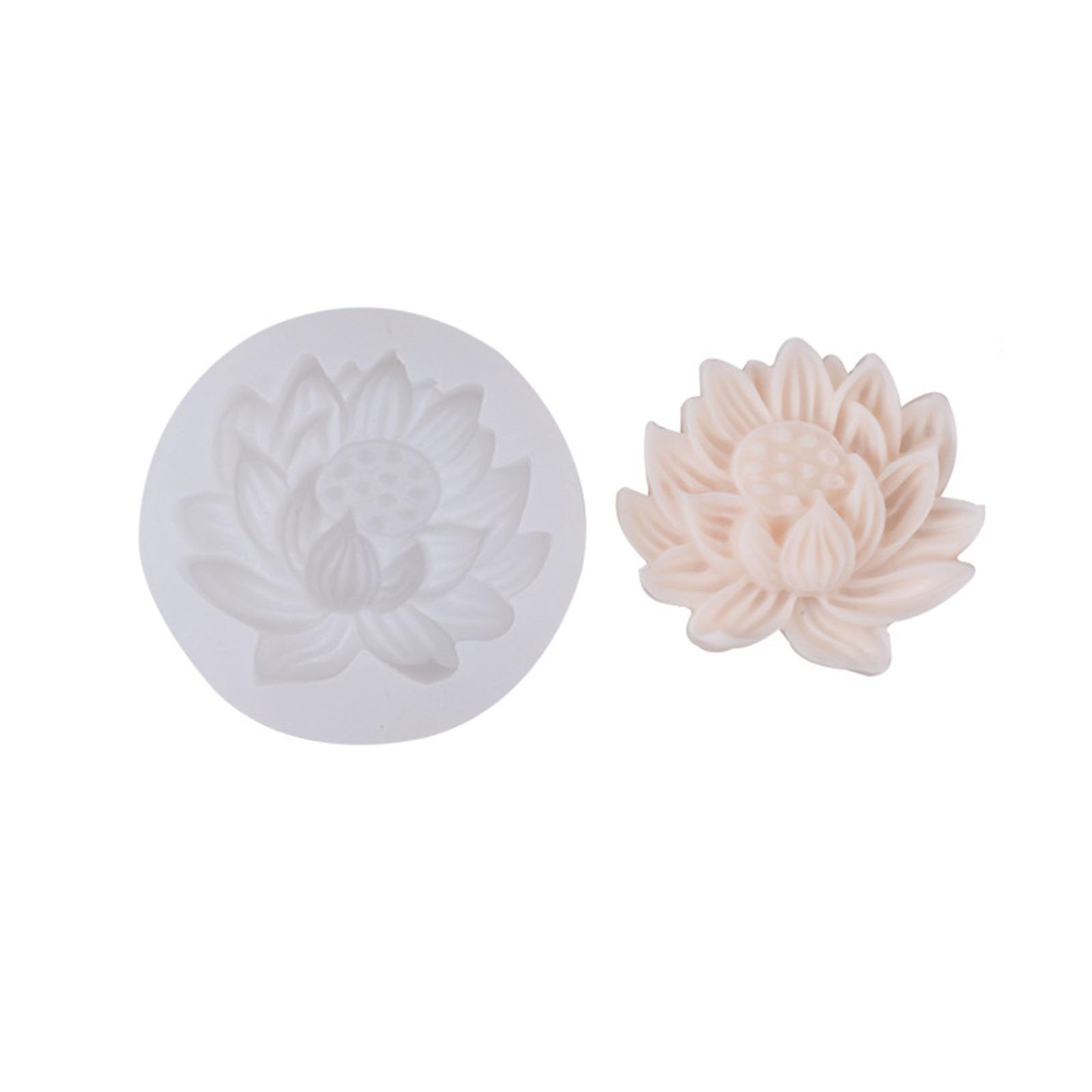 Xjdzineq Scented Mold 3D Lotus-Leaf Silicone Lotus-Aromatherapy Resin Handmade-Soap Epoxy Casting Silicone