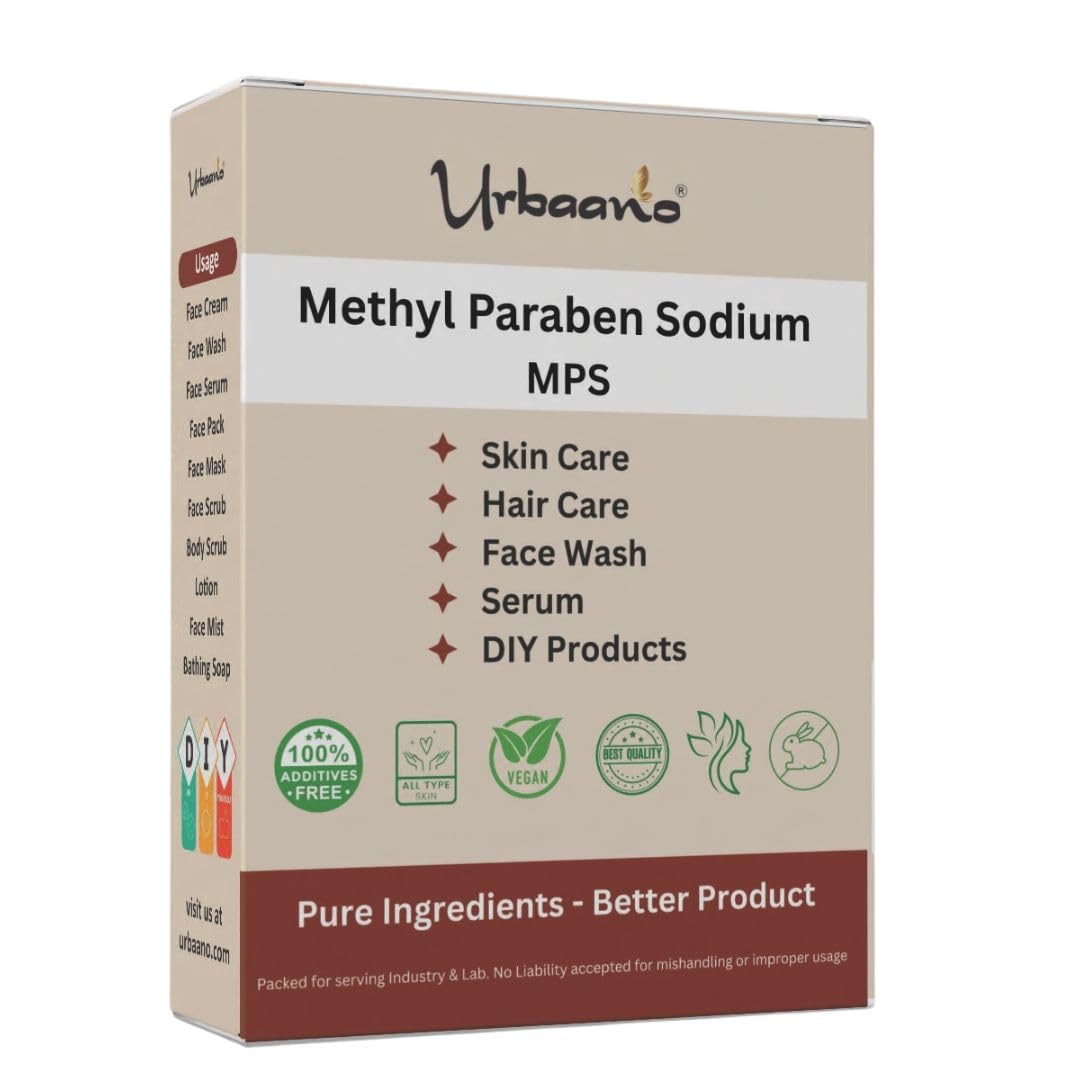 Urbaano Herbal Sodium Methyl Paraben (MPS), 100g I DIY Making Soap, Shampoo, Cosmetics, Moisturizer, Lotion, Personal Care Products-image-22