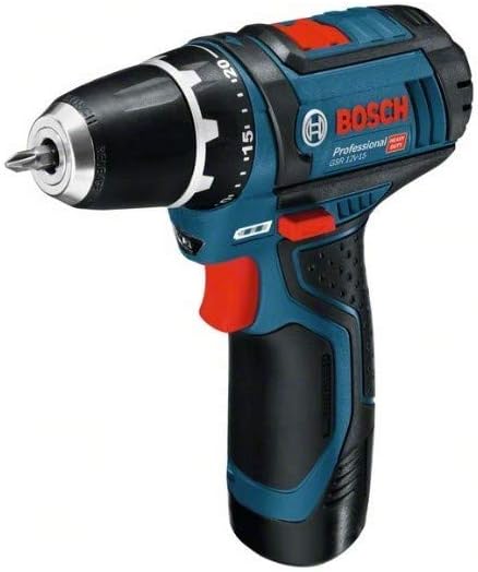 Bosch Professional 060186810C Cordless Screwdriver GSR 10.8-2-LI 2 x 2Ah With 2 Batteries 12V 2Ah in Box, 060186810