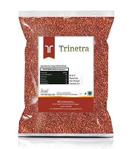 Image of Trinetra Ragi Sabut (Finger Millet Grain) | Calcium-Rich Healthy Millet for Everyday Use | 1 kg