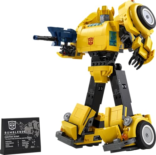Image of LEGO Icons Transformers Bumblebee Set 10338 Building Blocks for 18+ Gift, for Adult, 950 Pieces