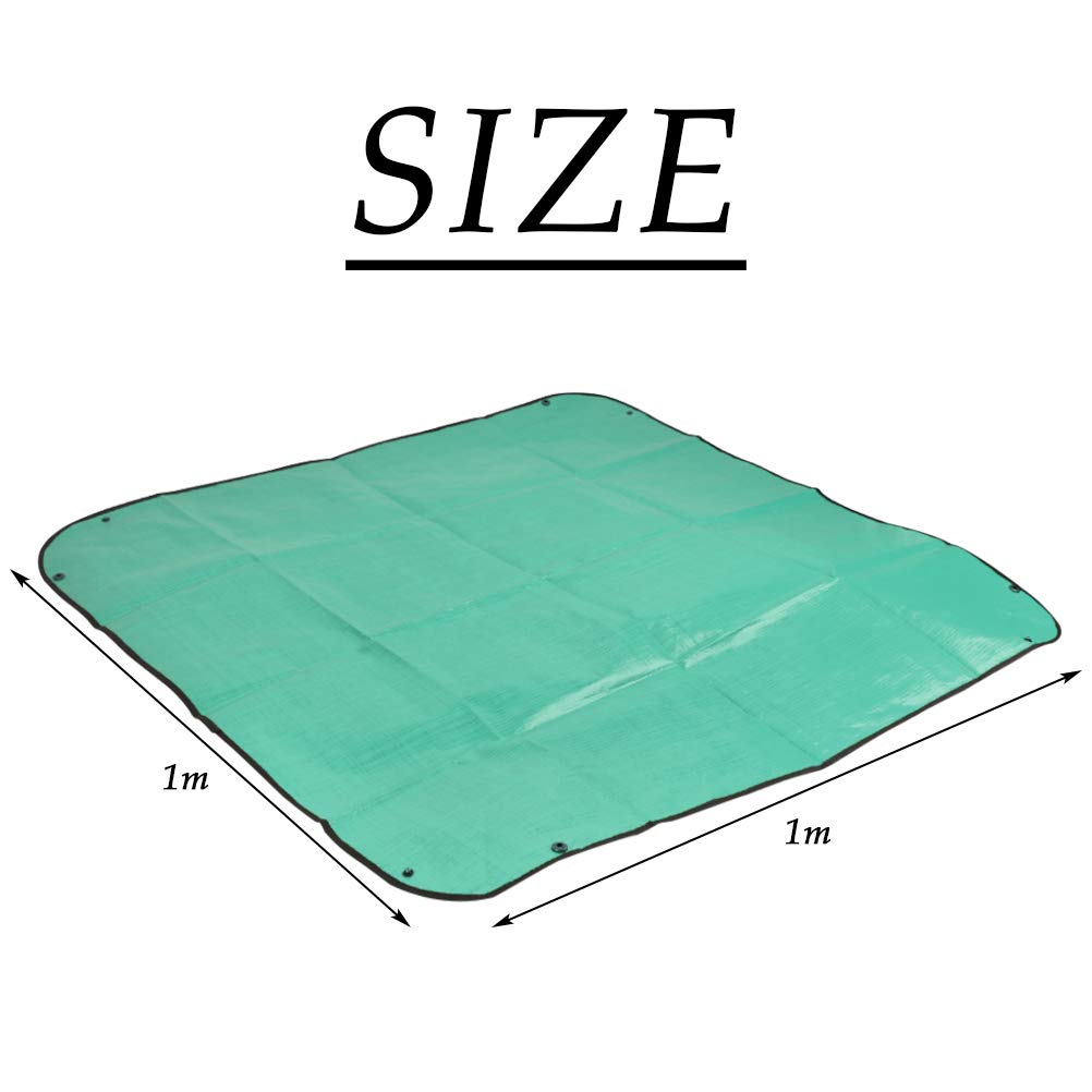 Tapis De Jardinage Imperméable DECARETA 100x100 Cm Avec Outils Et Gants - Pliable