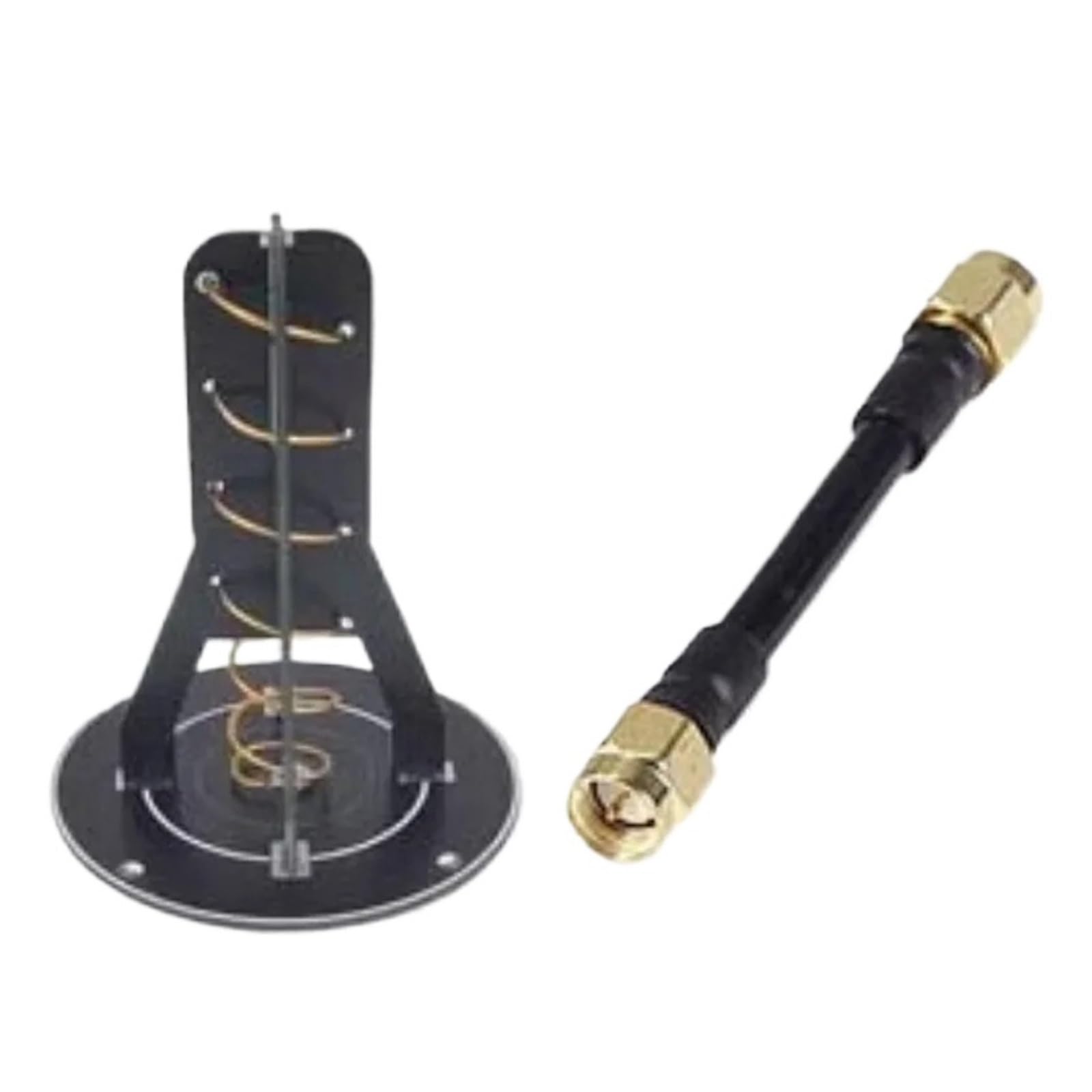 Antenne Directionnelle 5,8G 12,8 DBi SMA | Hélicoïdal à gain élevé, 5800MHz, longue portée, RP-SMA, compact, for drone RC(RHCP-SMA-M)