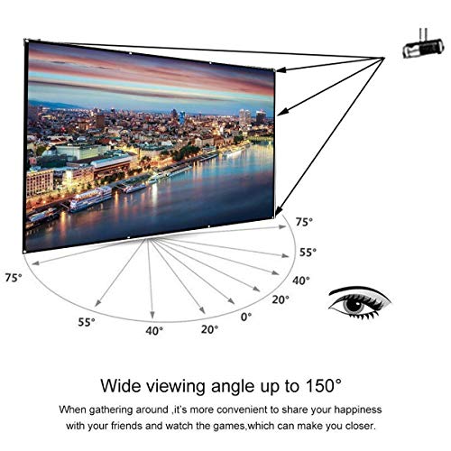 Pantalla plegable para proyector portátil 72 pulgadas miniatura 3