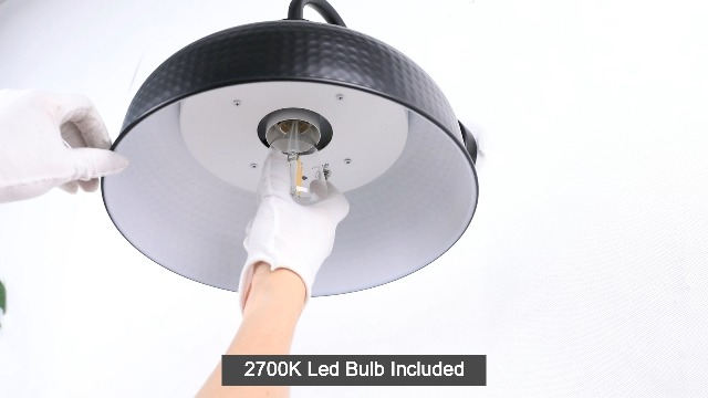 Image of Darkaway Solar Barn Light, Industrial Outdoor Wall Light Dusk to Dawn Wall Sconce Gooseneck Exterior Wall Mount Lighting Fixture with Hammered Dome Metal Shade for House Garage Porch Entry Shed