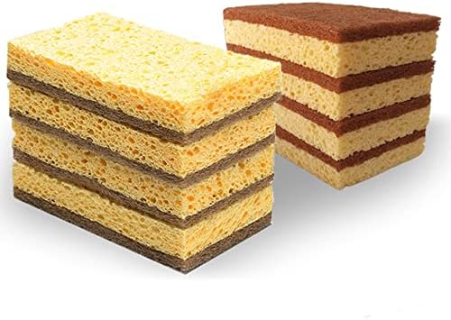 8 Pack Sisal Coconut Kitchen Heavy Duty Non-Scratch Scouring Pad Biodegradable Plant Based Scrubber Sponges, Odor Free Sustainable, Eco-Friendly – Ideal for Dishes, Pots, Pans, and Countertops 8 Pack Sisal Coconut Kitchen Heavy Duty Non-Scratch Scouring Pad Biodegradable Plant Based Scrubber Sponges, Odor Free Sustainable, Eco-Friendly – Ideal for Dishes, Pots, Pans, and Countertops
