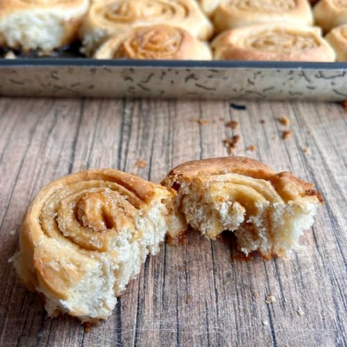 Girelle dolci con lievito madre, soffici e caramellate