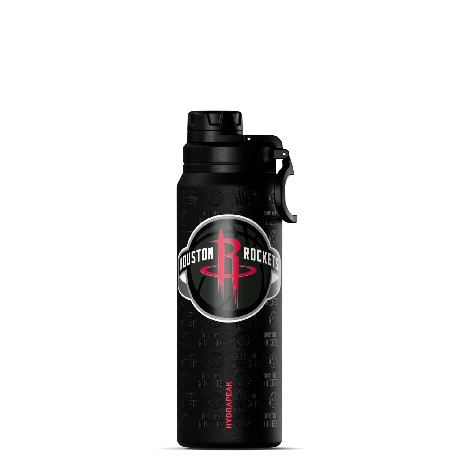 Hydrapeak x NBA Officially Licensed Houston Rockets 26 oz Active Water Bottle with Chug Lid and Handle Reusable Stainless Steel Double Wall Insulated Sports Gift