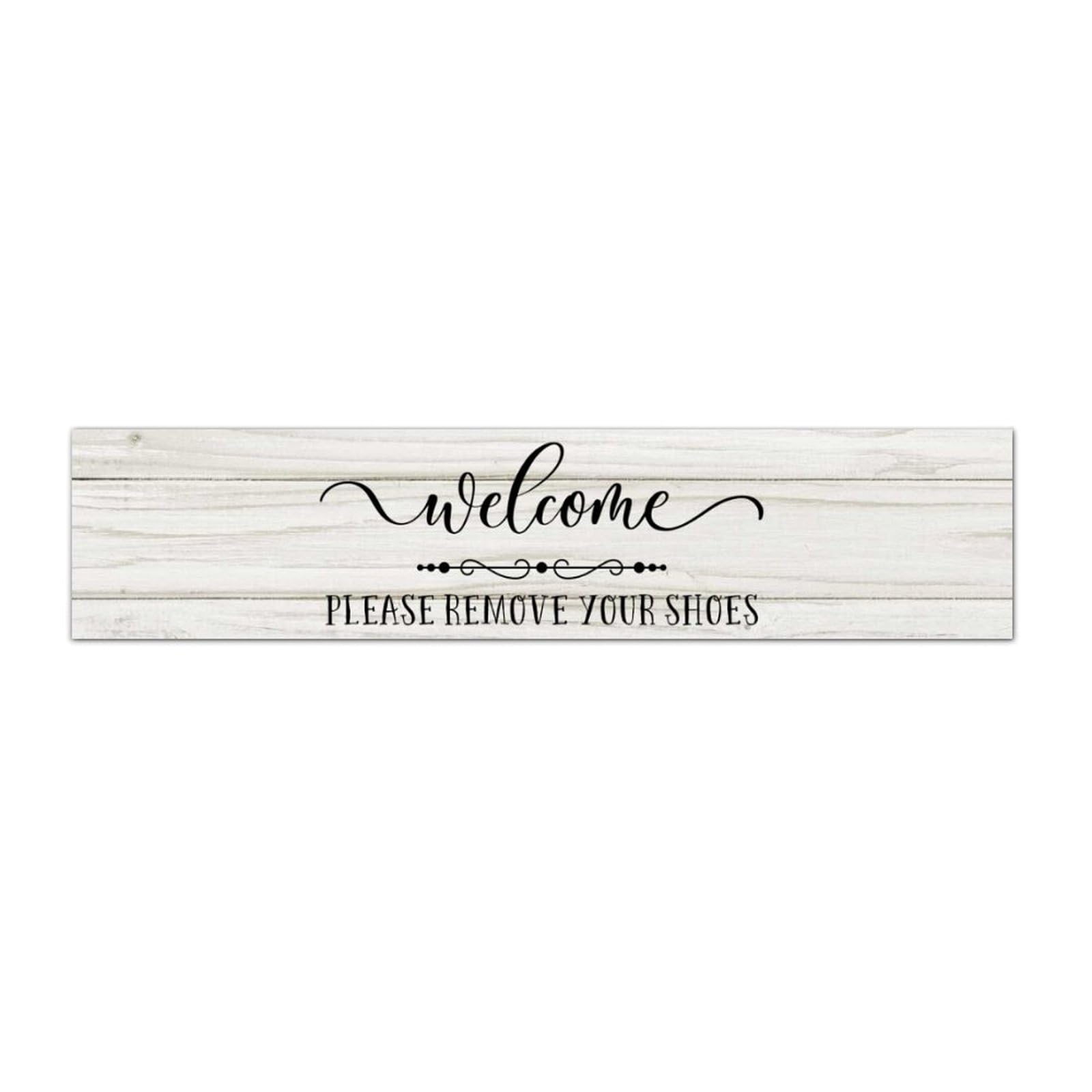 LITTLEGROVE SEEDS Welcome Please Remove Your Shoes Rustic Wooden Signs Motivational Wall Art Rustic Wall Decorations for Living Room Kitchen Wall Hanging Signs Home Decor Housewarming Gift 18x4in