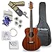 Antonio Giuliani Acoustic Mahogany Guitar Bundle - Mini Jumbo Short Scale (DN-2P) - Dreadnought Travel Guitar with Case, Strap, Tuner, Strings and Accessories By Kennedy Violins