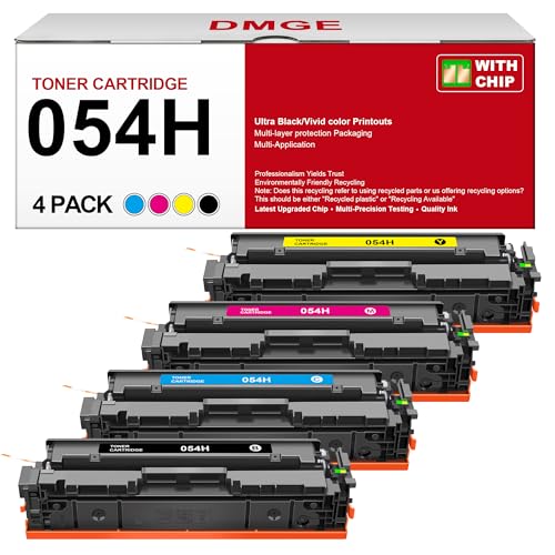 Image of 054H Toner Cartridge Set 4 Pack High Yield for Canon 054H 054 CRG-054 | Compatible for Canon Color imageCLASS MF642Cdw Toner Cartridges, MF644Cdw MF641Cdw LBP622Cdw Printer (BCMY)