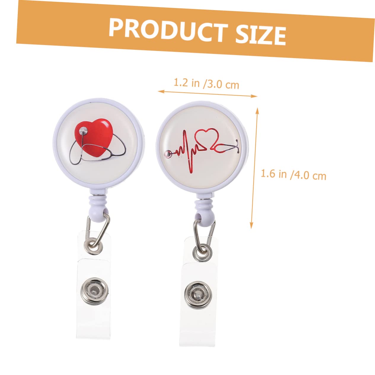 EXCEART 10pezzi Portabadge Retrattile Per Clip Per Tesserino Con Design Fiore Per Ufficio e Scuola Facile Da Usare e Riutilizzabile