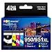 Produktbild GPC IMAGE 950XL Druckerpatronen Kompatible für HP 950 XL 951XL Multipack für Officejet Pro 8600 8610 8620 8100 8615 276dw 251dw Drucker (Schwarz Cyan Magenta Gelb, 4er-Pack)