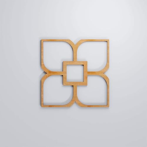 Miniatura 5 de 7 38"W X 7 38"H Extra Pequeña Olivia Decorativos Paneles De Pared De Madera Calado, Aliso