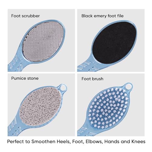 VEGA 4 In 1 Foot Pedicure Brush, Pumice Stone, Scrubber & File For Soft Care - Image 4