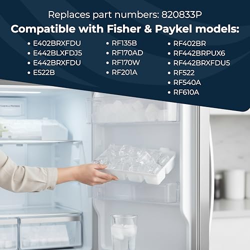 Fisher & Paykel 820833P Refrigerator Ice Maker Assembly,White by Fisher & Paykel - Image 3