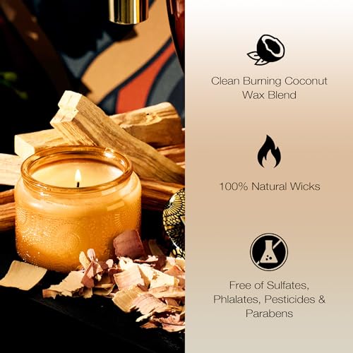 Voluspa VOLUSPA7243 Baltic Amber, Petite Candle Jar, 3.2 Ounce, 25 Hour Burn Time, All Natural Wicks And Coconut Wax For Clean Burning thumb #3