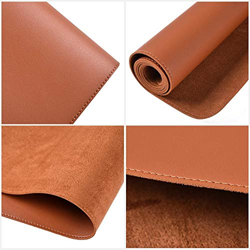 Souris non-slip pad Ruby Lil marron avec base en suède et surface lavable