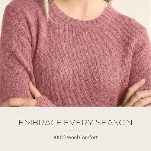 Image of Pendleton Women's Shetland Crew, 100% Soft Knit Wool Pullover, Classic Crewneck, Relaxed Fit, Comfortable Long-Sleeve Top