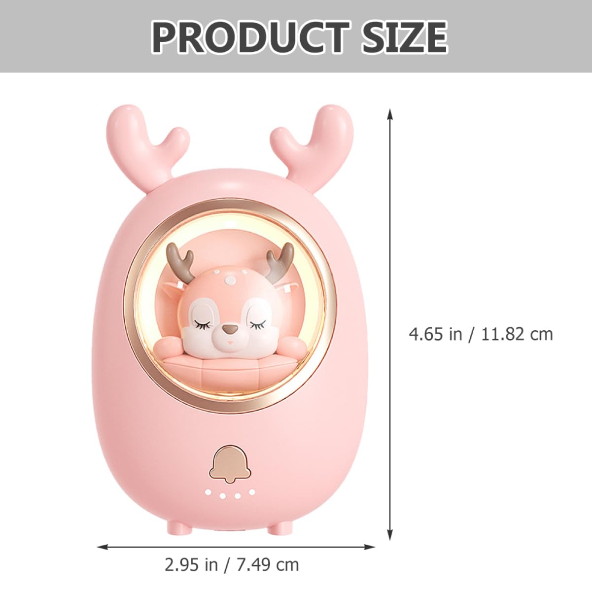 Happyyami Wapiti Chaud bébé Bouteille d'eau Chaude bouillotte Enfant Hand Warmers Rechargeable Batterie Externe Portable Mini Chauffe Banque d'alimentation Unique Batterie au Lithium