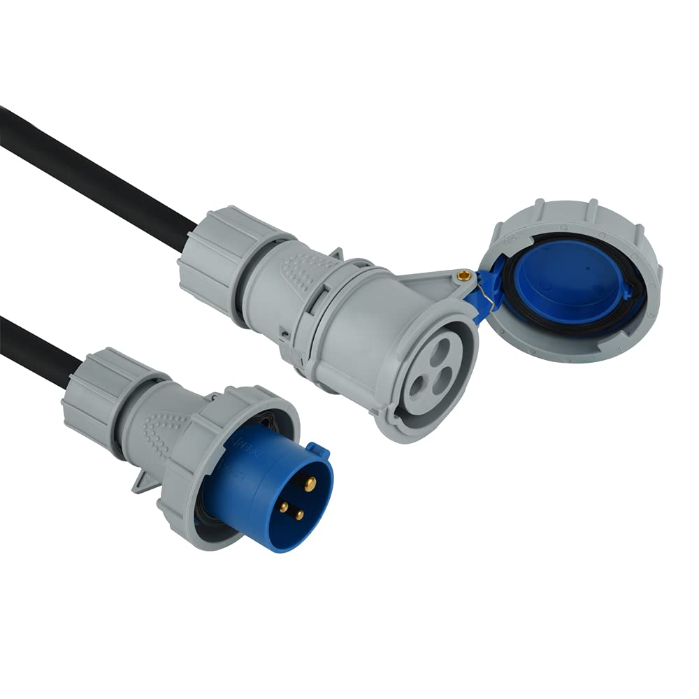 Blinky 3556010 Prolunghe Industriali Spina/Presa IP67-220, Blu