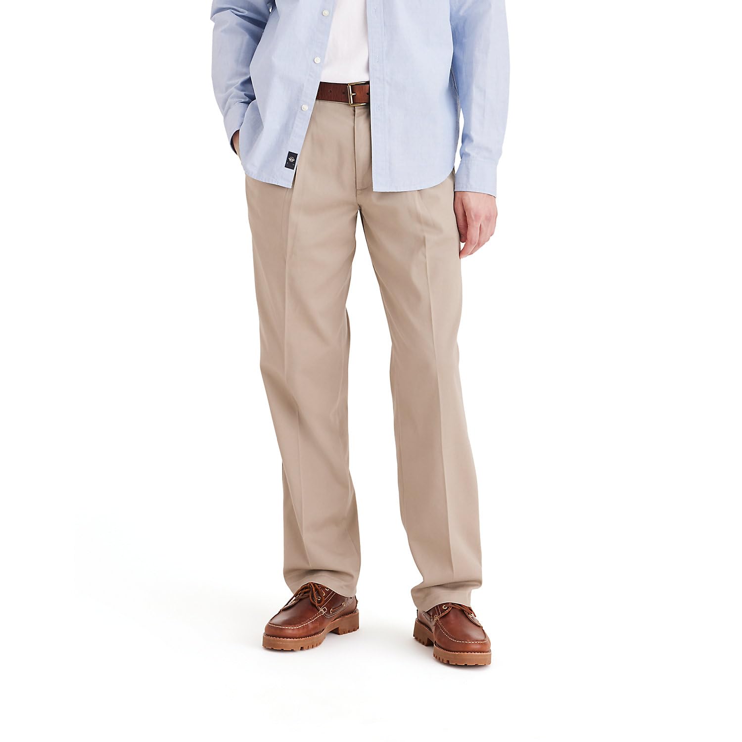 Men's Classic Fit Easy Khaki Pants - Pleated (Standard and Big & Tall)