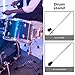 ULDIGI 2Pcs Silver Metal Tom Drum Brackets with Bass Drum Legs Adjustment for Percussion Instrument Stand Hardware Accessory