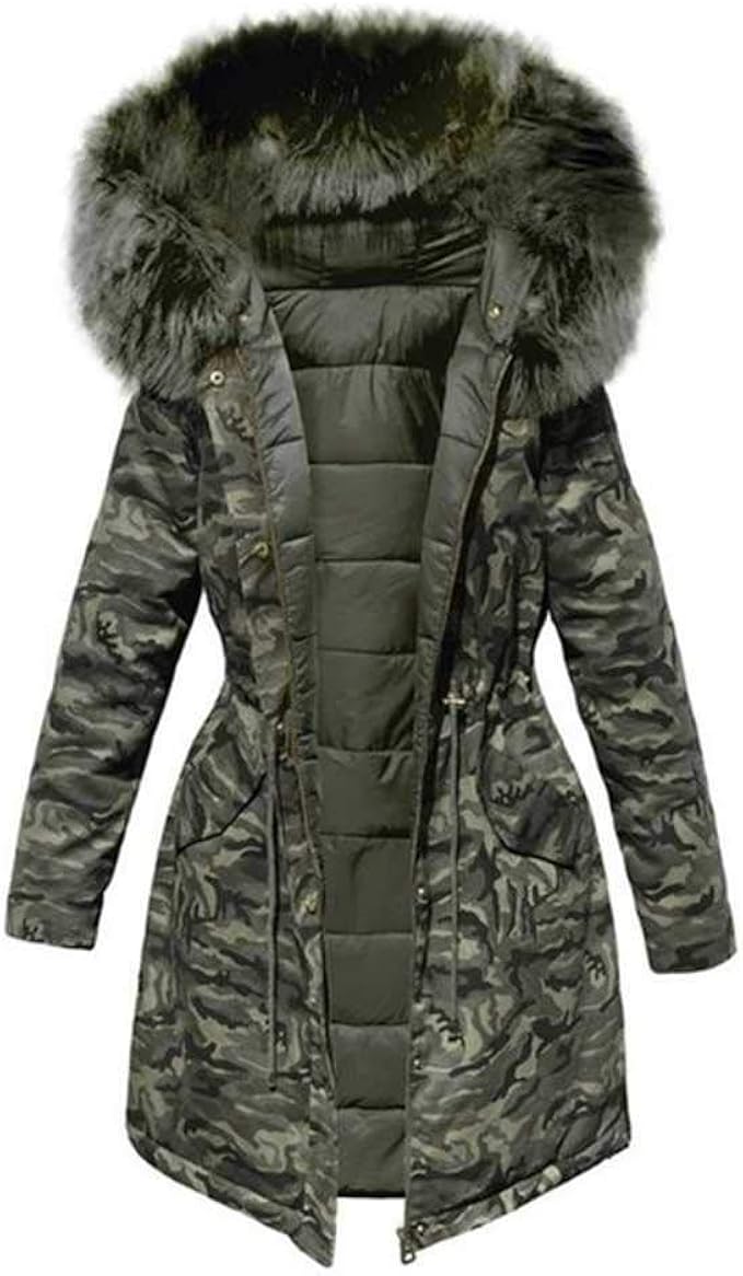 camouflage parka womens
