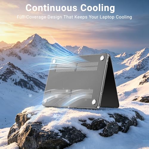 Image of MOSISO Compatible with MacBook Neo Case 13 inch 2026 Release Model A3404 with A18 Pro Chip, 4 in 1 Kit Precision Fit Crack & Scratch Resistant Protective Hard Shell Case Cover, Gray