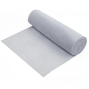 Nebulonova Grey Non-Slip Shelf Liner 12x10