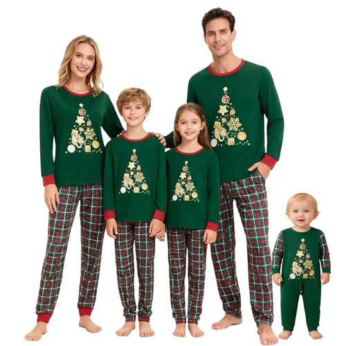 Yaguyuly Christmas Family Matching Pajamas Sets Christmas Pjs Sleepwear Outfits for Christmas...