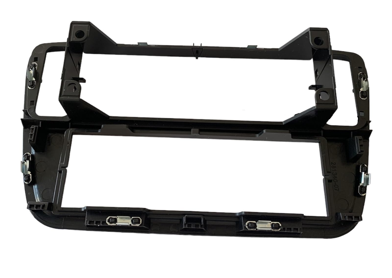 Mascherina autoradio Adattatore stereo ISO 1 DIN compatibile per Volkswagen UP dal 2011 Seat MII Skoda CITIGO Nero Lucido