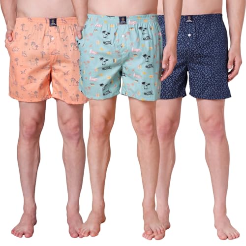 Image of Urban Scottish Ultra-Comfortable Men's Boxer Pants - 100% Cotton Material with A Stylish Print - Soft and Stretchy Elastic Waist Band - Dynamic Movement and Hardwearing Stitching - Breathable with A Gentle Snug Fit
