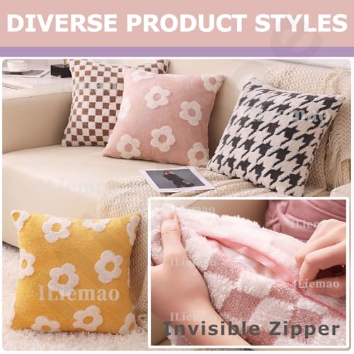 Housse de coussin 60x80 anti-plis en coton polyester durable - 4