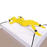 Sex Restraints BDSM Toys King Size Bed Restraints Belts for Wrists and Ankles Bondaged Bed Tie Dows for Bedroom uder Mattress Queen Sex Resistance Bands with Ankle Strap Men Sweater