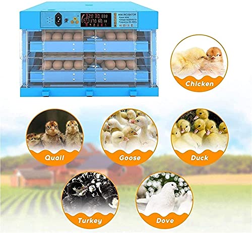 Ei incubator, 128 eieren Volautomatische pluimvee Hatcher Machine, LED Candler Automatische Egg Turner… - Afbeelding 8