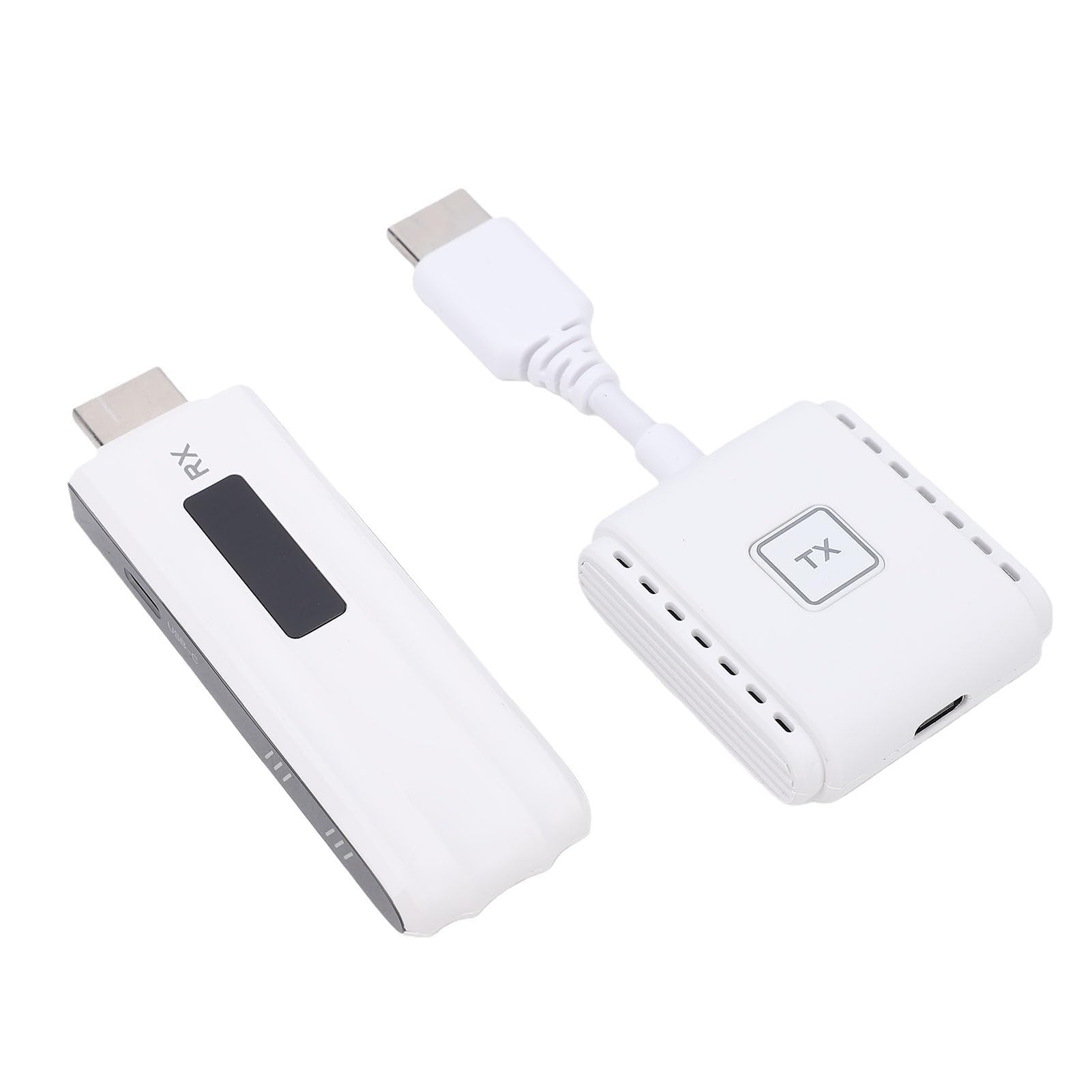 Jectse Bezprzewodowy Nadajnik i Odbiornik USB C na HD, Adapter Wyświetlacza P200 HDMI, Wejście Dekodujące 4K i Wyjście 1080P, Przesyłanie Strumieniowe Wideo i Audio z Laptopa TV Box do