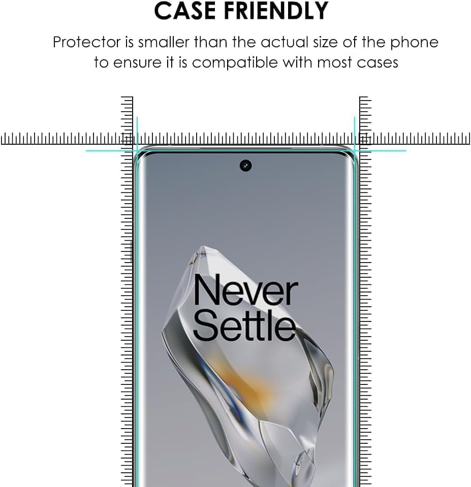 Image of 4youquality [1-Pack UV Tempered Glass Screen Protector for - Premium Full Edge-to-Edge Borderless Design with Easy UV Installation Kit (OnePlus 12)