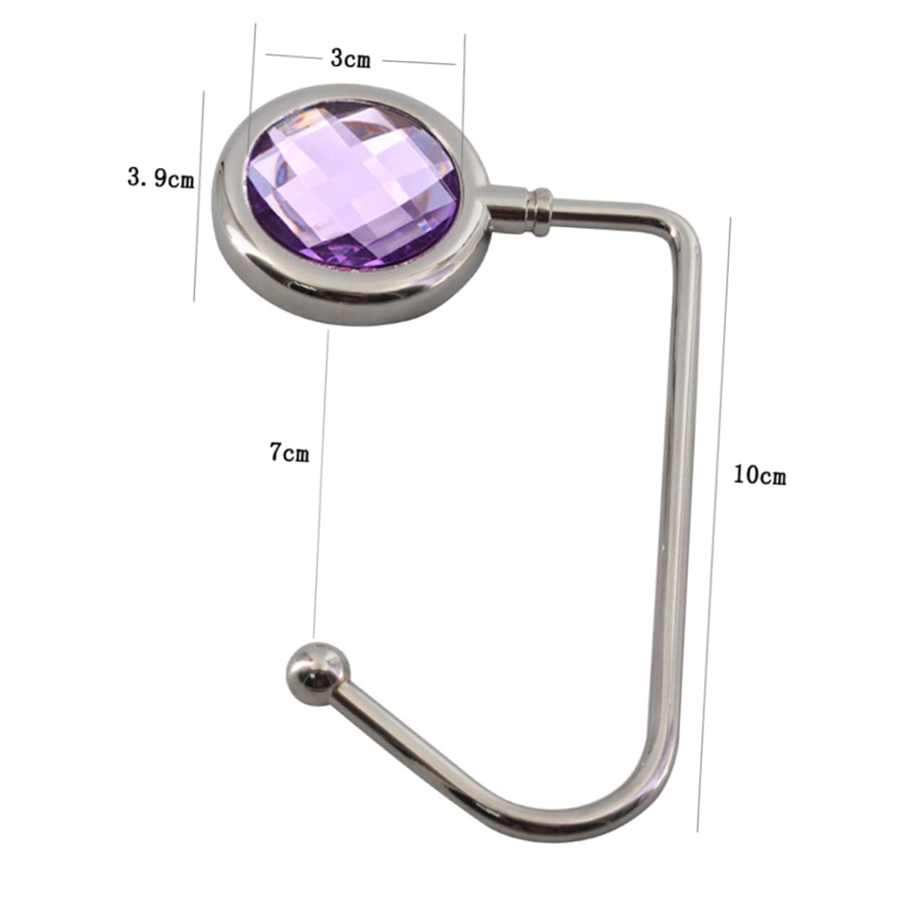 LIFKOME 2pcs Elegant Alloy Bag Hooks Desk Table Holders Non-Slip Base for Handbags Schoolbags Fashion Backpack Hooks