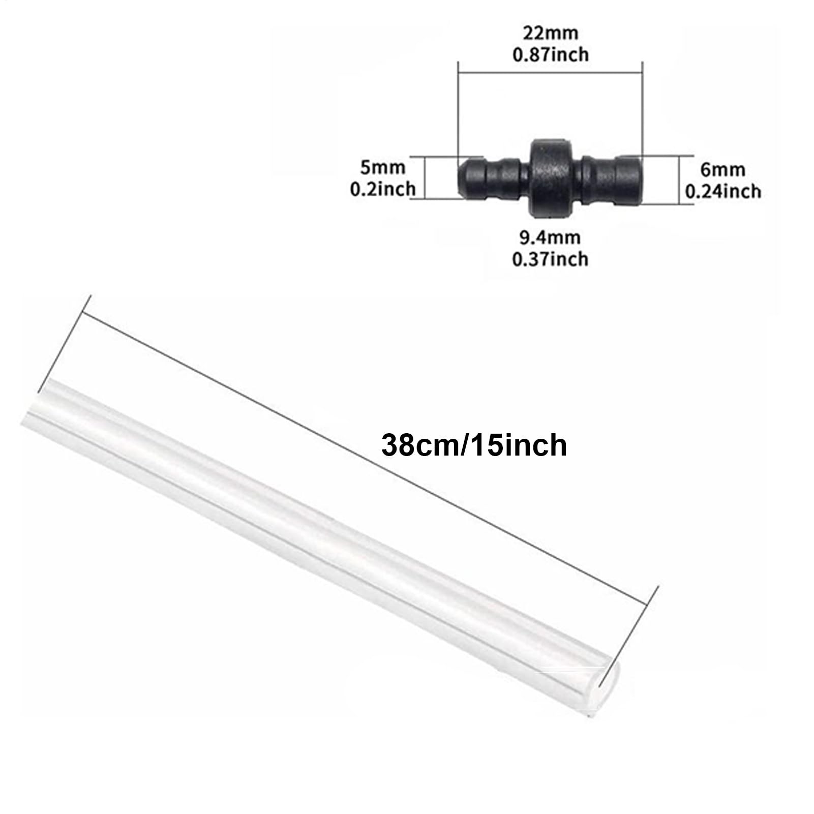 Tubo de leche para café – Kit de 6 piezas de tubos espumadores para máquina de café y 3 conectores, máquinas electrodomésticos cocina para casa, oficina, bar – para casa, hotel, bar, cafetería