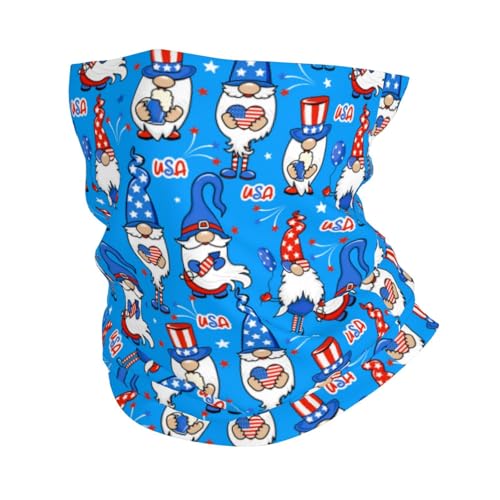 TZTTZT - Gnomos en Estados Unidos - Polainas de cuello para hombres y mujeres, bufanda para la cabeza, máscara para el cuello, pasamontañas