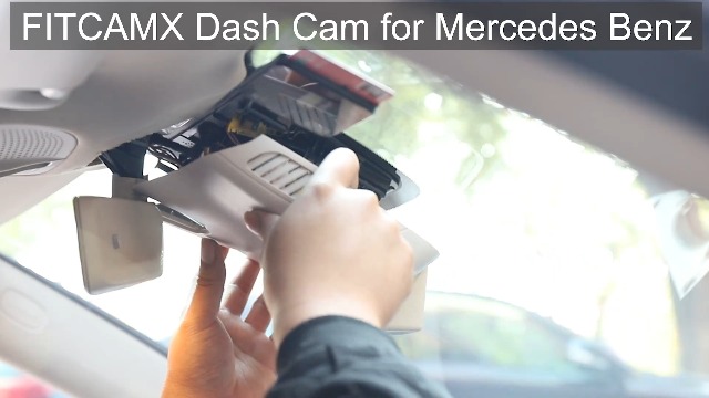 Fitcamx Front 4K Rear 1080P Dash Cam Suitable for Benz A Class A220 2019-2022 W176 W177 & CLA 250 2014-2023 C117 C118 (HD2-6080), OEM Look, Dual Loop Recording WiFi, G-Sensor, Easy to