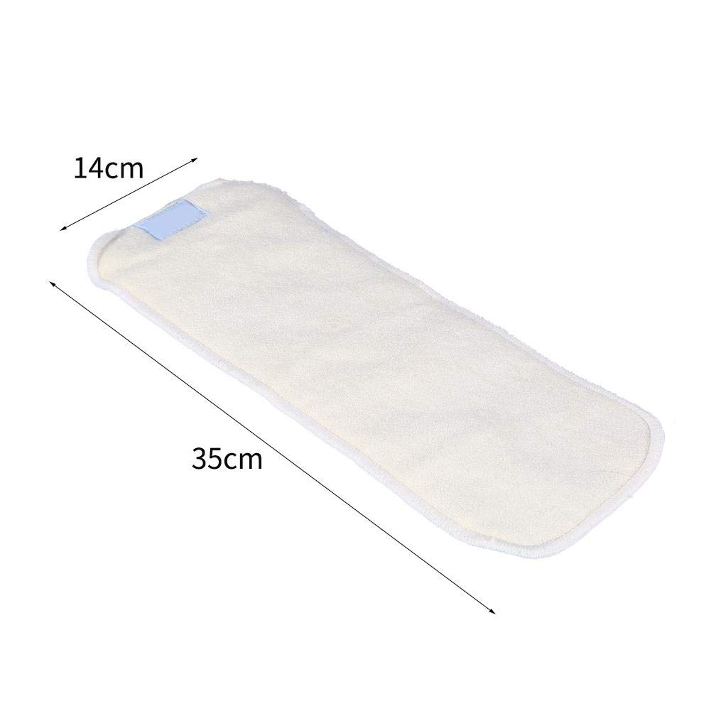 Inserts de couches, 4Layers Fibre de Bambou Adulte Incontinence Adhésif Doublure Couche Pad