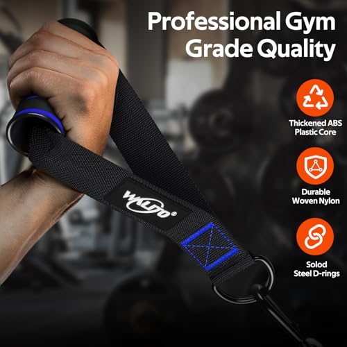 Image of Exercise Handles, Cable Machine Handles for Gym Cable Attachments Training | 2 Pack Heavy Duty Handle with Non Slip Grip for Cable Machines, Pull Down Workouts, Resistance Bands and Home Gym Equipment