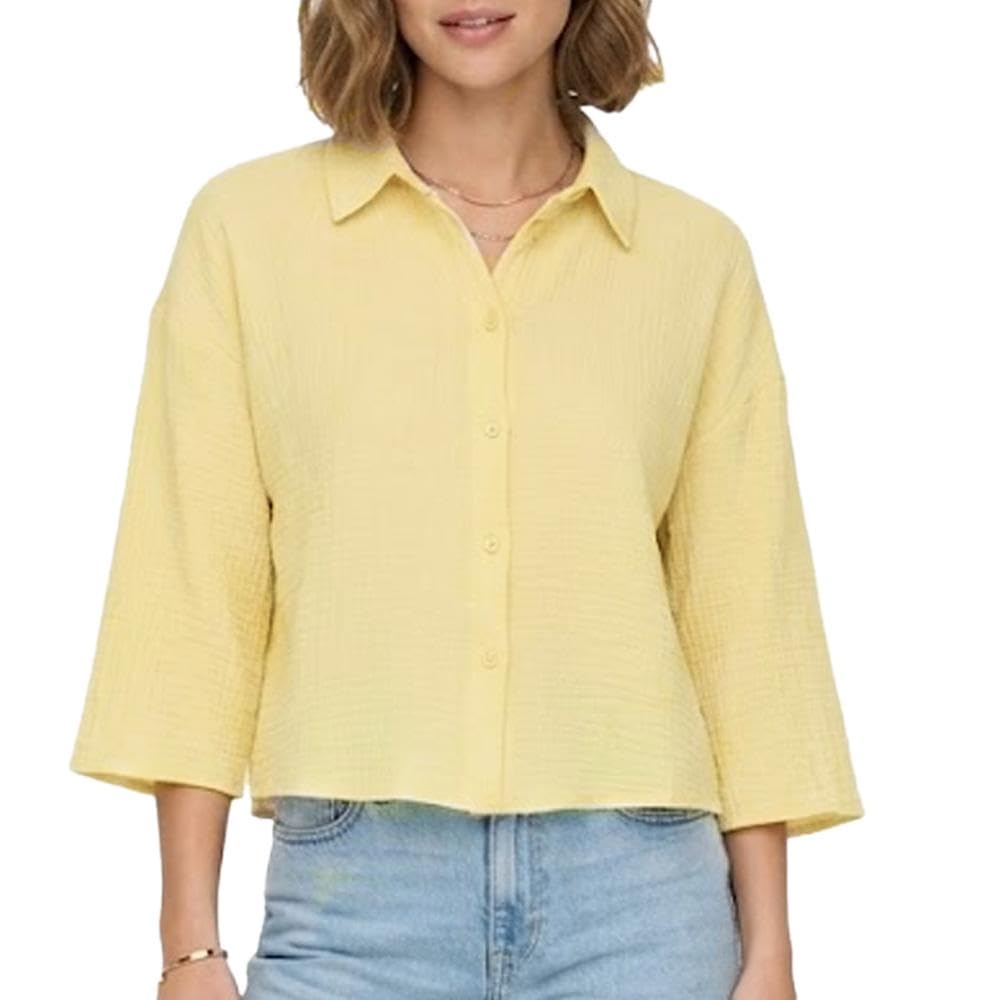 JDY Camicia Giallo Donna Theis Life 3/​4, giallo, M