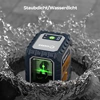 CIGMAN Kreuzlinienlaser grün mit Akku, selbstnivellierend für Innenausbau – Ansicht 8