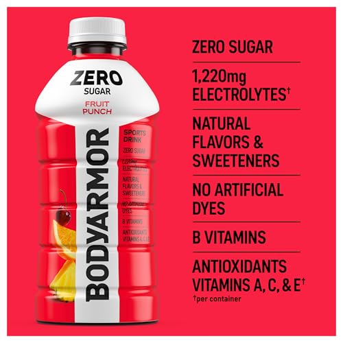 BODYARMOR ZERO Sugar Electrolyte Drink, Fruit Punch, 28 Oz (15 Pk) - image 3