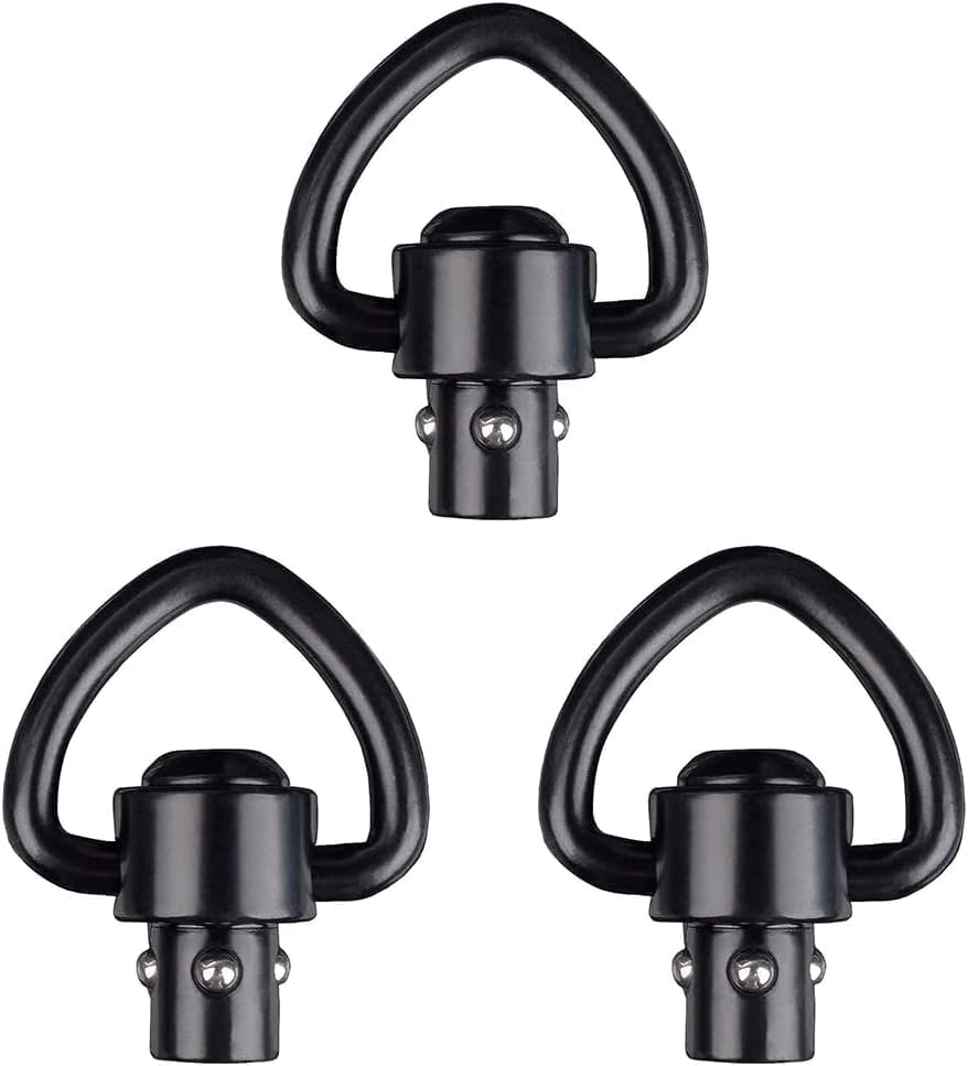 QD Sling - Soporte giratorio de 1 pulgada de alta resistencia con bucle en D para desmontaje y liberación rápida para honda de dos puntos